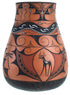 Zuni Indian Deer And Dragonfly Hand Crafted Pottery By Artist Darla Westika RX117977